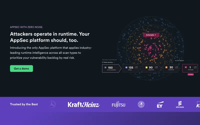 Screenshot of the Invicti homepage