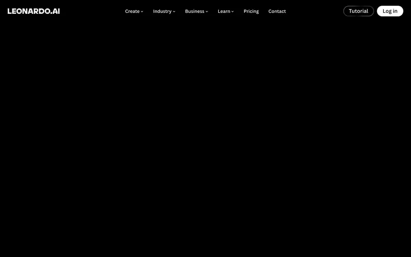 Screenshot of the Leonardo.Ai homepage